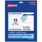 Avery Matte White Removable Heart Labels with Sure Feed Technology, Print-to-the-Edge, 2-9/32" x 1-27/32"